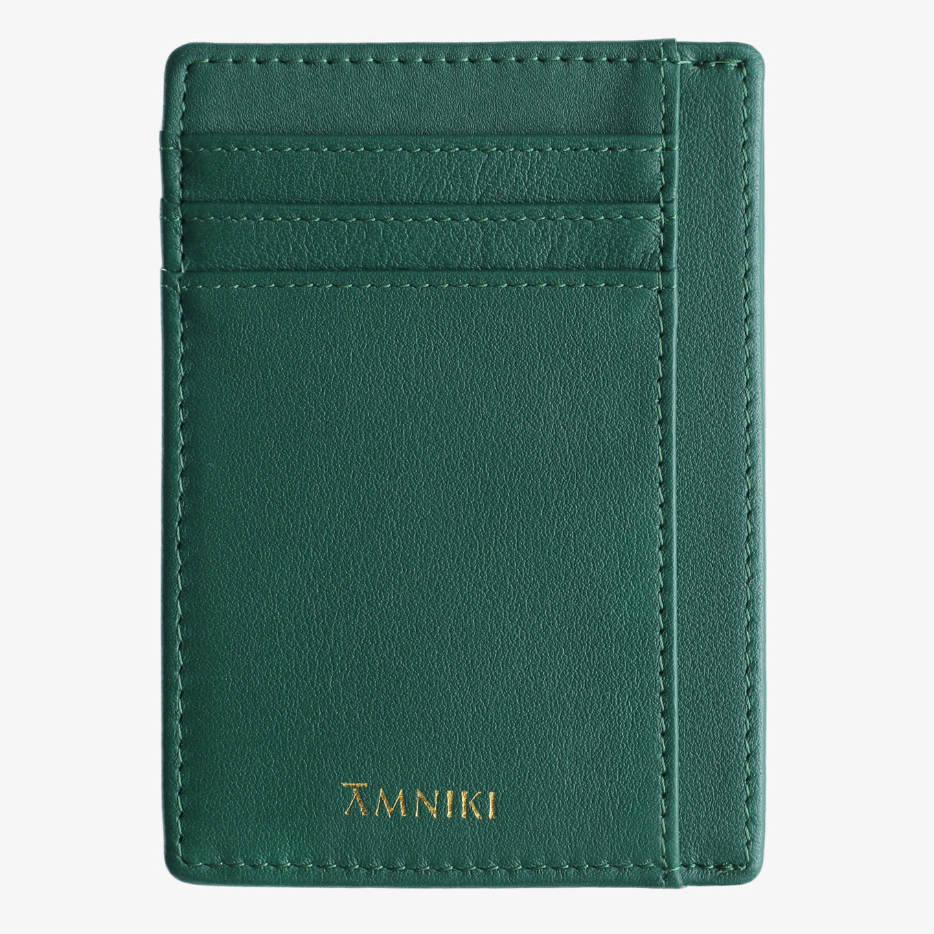 Bottle Green Cardholder - Slim Vegan Leather Wallet