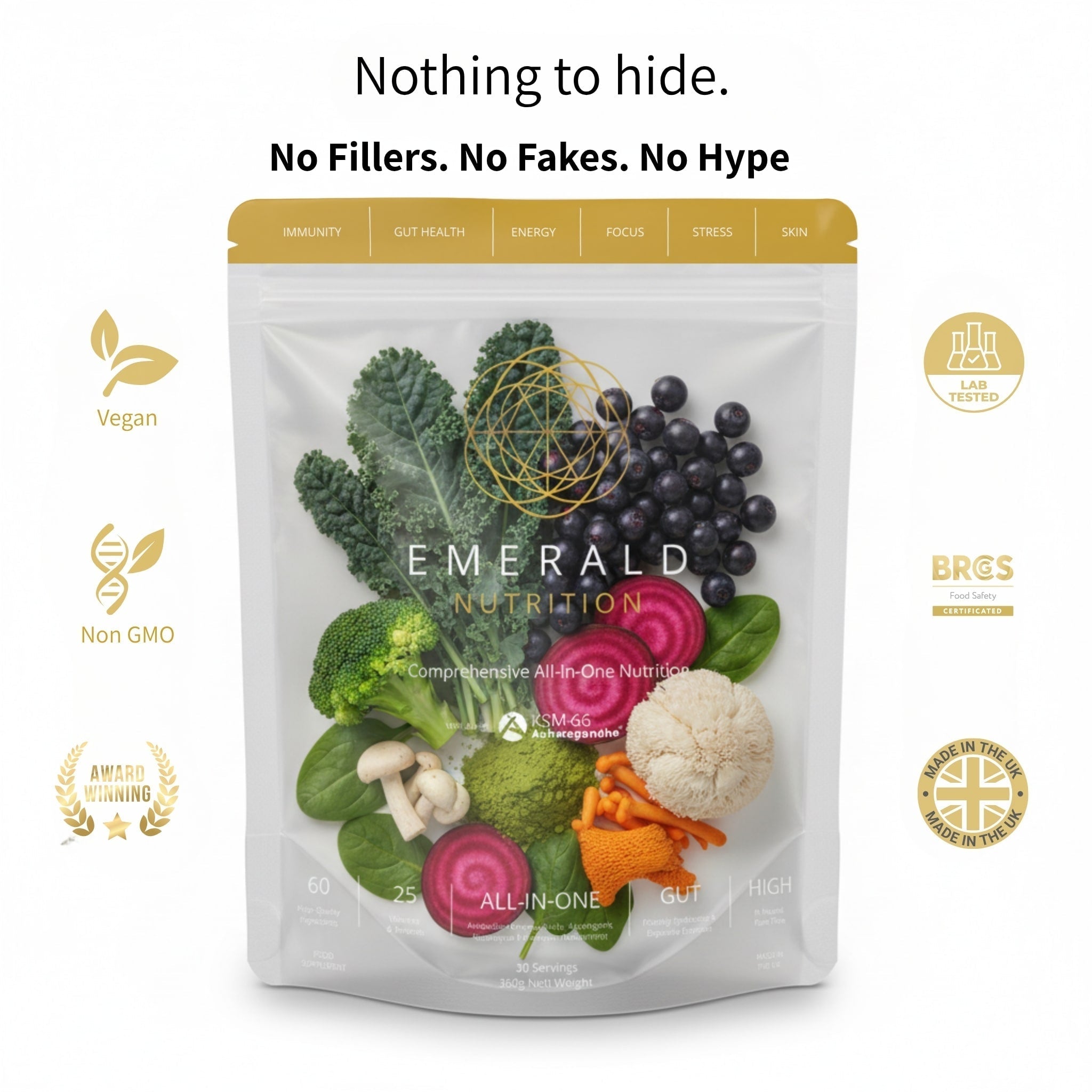 All-in-One Emerald Nutrition® SuperGreens Supplement